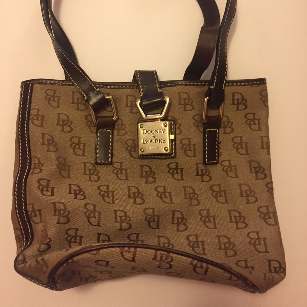 Dooney & Bourke Signature Fabric Bucket Bag